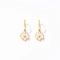 Exquisite flower-shaped earrings with tiny zirconia stones - elegant and fashionable earrings